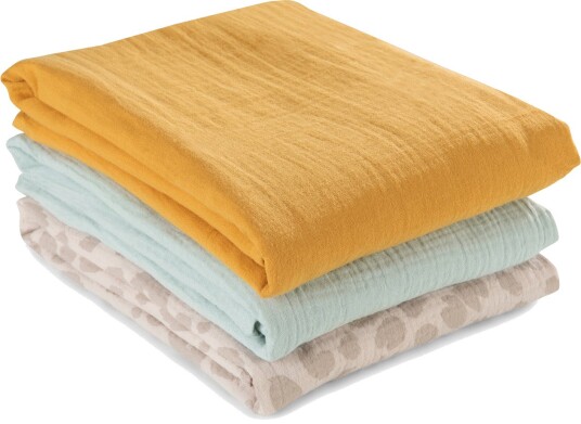Hauck Cuddle N Clean Tøybleier 80x80 cm 3 Pk
