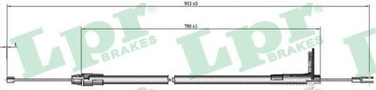 Bremsewire LPR C0425B