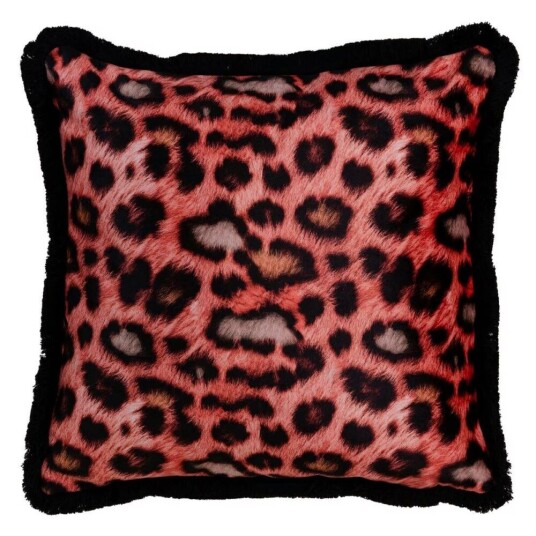 Pute Oransje Leopard 45 x 45 cm