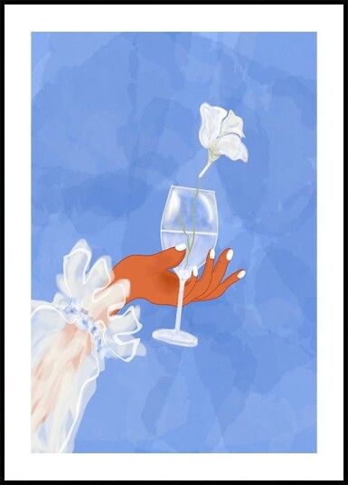 A Single Flower Plakat Plakat / 40x50cm