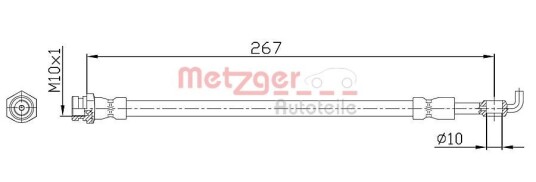 Bremseslange METZGER 4112230