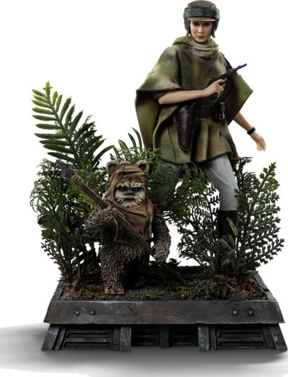 Star Wars: Episode VI Art Scale 1/10 Leia and Wicket Statue