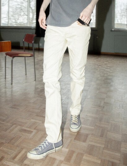 Nudie Jeans Solid Ollie Everivory Cream 30 x 32