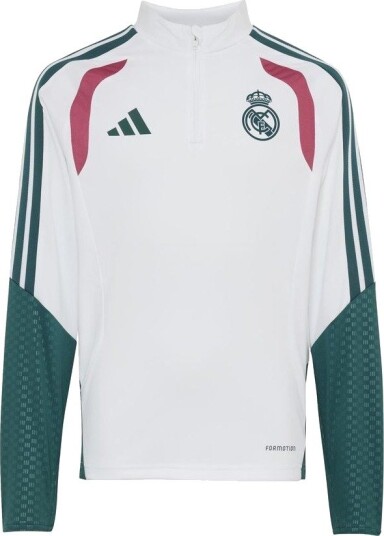Real Madrid Treningsskjorte Tiro 26   Hvit/Grønn Barn   adidas størrelse 128 cm
