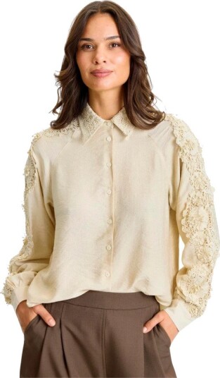 IN Front, Dame, Bluser & Skjorter, Beige, L,
