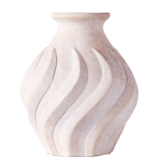 Dusty Deco Swirl Vase Liten Hvit Dusty Deco Swirl Vase Liten Hvit