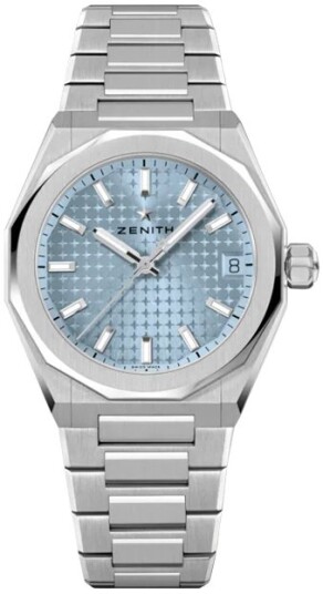Zenith Dameklokke 03.9400.670 15.I001 Defy Skyline Blå/Stål Ø36 mm