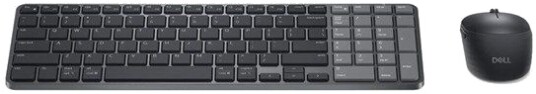 Dell Pro 7 KM746 keyboard and mouse set rechargeable compact QWERTY Spanish black Input Device Tastatur & Mussett Spansk Svart
