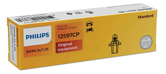 Philips pære 8,3s/1,35 Black Bax 10 pakning