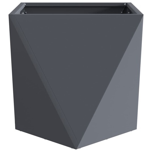 vidaXL Plantekassed Antrasitt 50 x 50 x 50 cm Stål