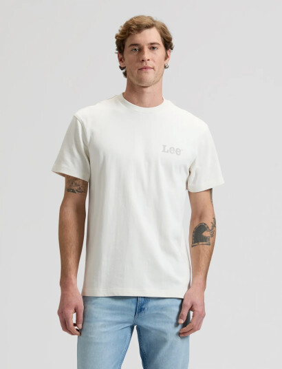 Lee Jeans Ww Work For It Tee   Cream   XL x 00