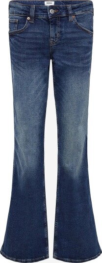 Monki Low Waisted Zip Jeans DENIM BLUE DARK 28