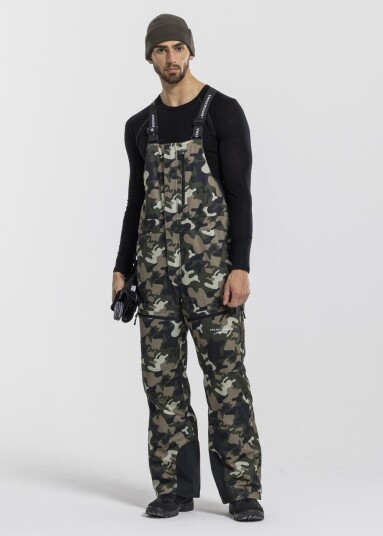 Swedemount St. Anton Bib Pants Green Camouflage S Skibukser Swedemount St. Anton Bib Pants Green Camouflage S Skibukser