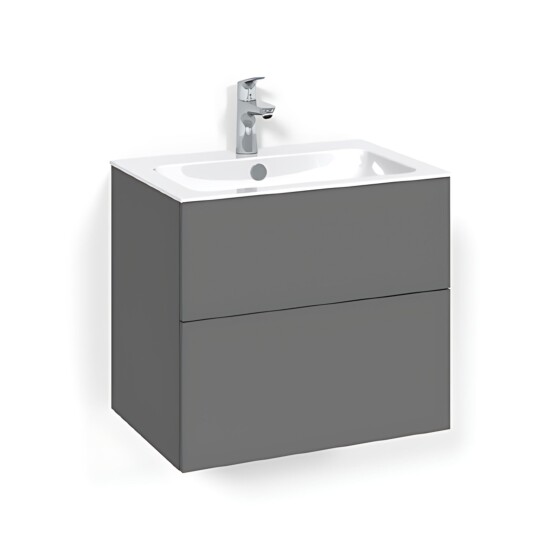Macro Design Crown Plain/push-open Servantskap 2 Skuff - med Light Servant Antrasitt / 60cm 8
