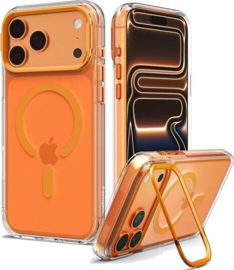 Spigen Ultra Hybrid Optik S MagSafe - clear orange - iPhone 18 Pro Max/17 Pro Max