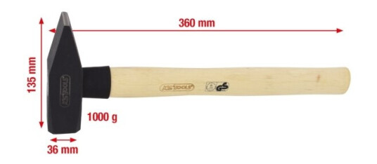 Ks Tools 142.1400, Klinkehammer, Stål, Tre, 36 Cm, 1,27 Kg, 1 Kg Ks Tools 142.1400, Klinkehammer, Stål, Tre, 36 Cm, 1,27 Kg, 1 Kg