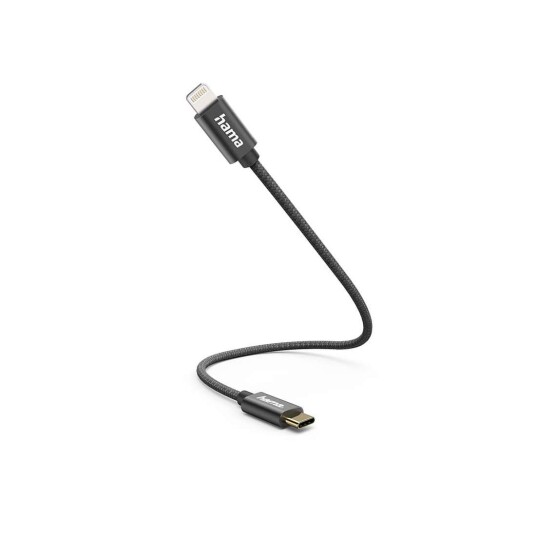 HAMA Ladekabel Usb c Til Lightning 0,2m Svart