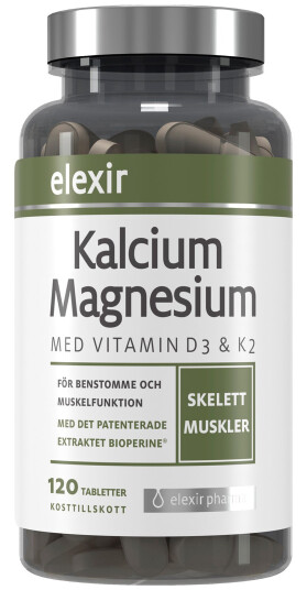 Elexir Pharma Kalcium/Magnesium 120 stk Elexir Pharma Kalcium/Magnesium 120 stk