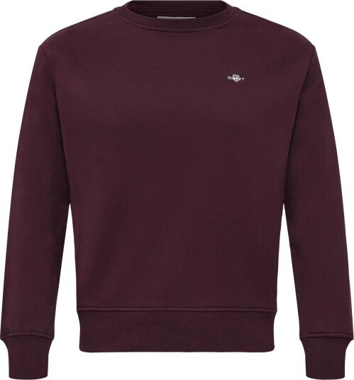 Gant Shield C Neck Sweat   DARKENED WINE   M