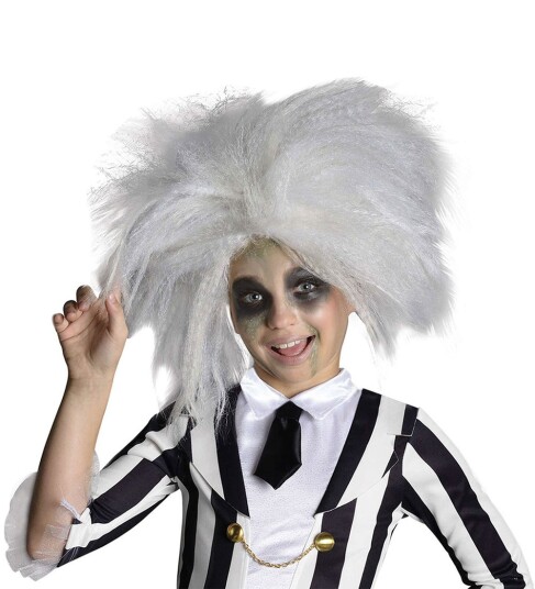Rubies Kostymer Beetlejuice Parykk Rubies OneSize Kostymer Hvit
