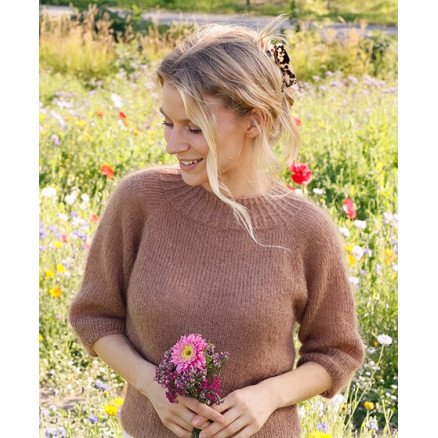 Nougat Dreams by DROPS Design Genser Strikkeoppskrift str S XXXL