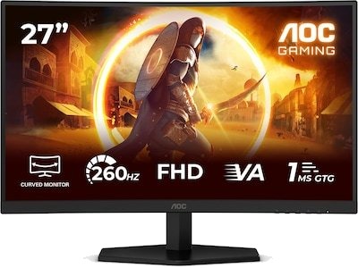 AOC C27G42ZE 27" Curved Gaming Skjerm Full HD 1920x1080 Rød/Svart AOC C27G42ZE 27" Curved Gaming Skjerm Full HD 1920x1080 Rød/Svart