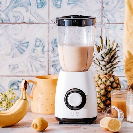 Adler 1,5L Blender med Pulsfunksjon 1000W Hvit AD 4085