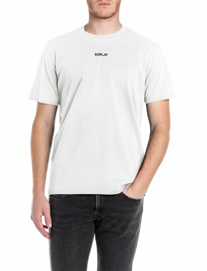 Replay T Shirt Regular Replay Basics White L Replay T Shirt Regular Replay Basics White L