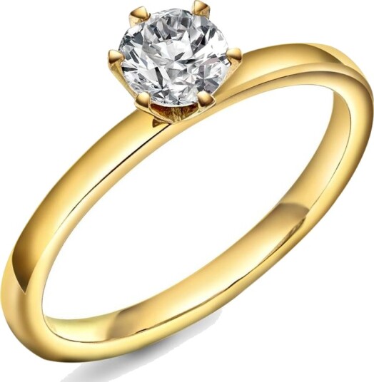 Gems By Gulldia Contessa LAB diamantring 585 gult gull 0,50 ct