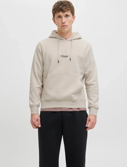 Jack & Jones Jjesoho Sweat Hood Noos - Cream - XL Jack & Jones Jjesoho Sweat Hood Noos - Cream - XL