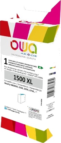 OWA Canon PGI 1500XL C cyan kompatibel blekkpatron 12 ml K20634OW