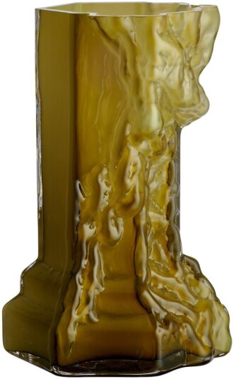 Kosta Boda Rocky Baroque vase 35 cm Olive