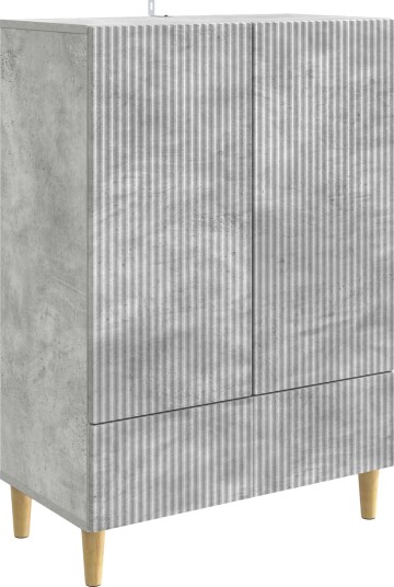Serviesskap Betonggrå 66 x 34,5 x 95 cm Konstruert tre Serviesskap Betonggrå 66 x 34,5 x 95 cm Konstruert tre