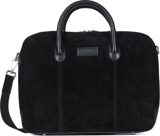 Howard London Laptop Bag Suede Wilfred BLACK One Size