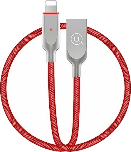 Usb-Kabel Usams Usb-A Til Lightning 1,9 M Rød (Ipysusb203)