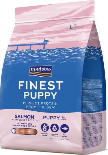 Fish4Dogs Hundefor Finest Valp Laks Små Biter 1.5 kg