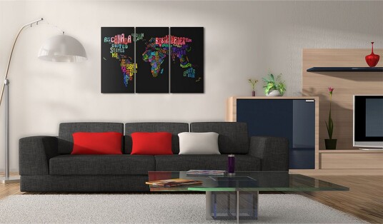 Tavle Landets Navn Triptych 120X80 Artgeist sp. z o. o.