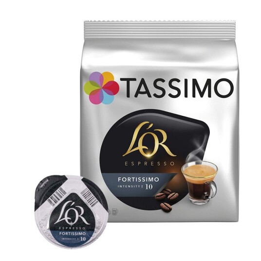 Tassimo L'OR Fortissimo til Tassimo. 16 kapsler Tassimo L'OR Fortissimo til Tassimo. 16 kapsler