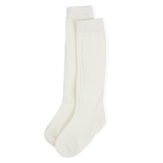 Lillelam   Knestrømper Ull Hvit   23 26