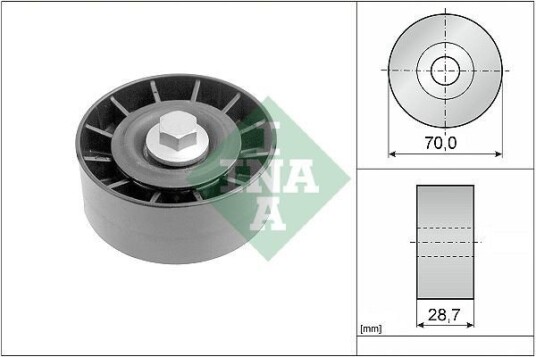 INA 532 0254 10 Løpehjul, vifterem INA 532 0254 10 Løpehjul, vifterem