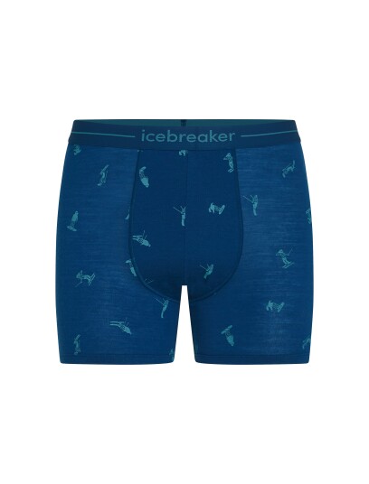 Icebreaker M Mer 150 Anatomica Boxers Ski Day Atlantis/topaz/aop XL