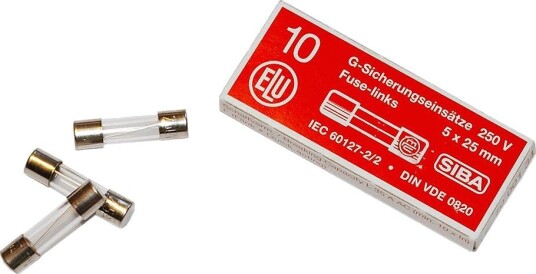 Siba Finsikring 7008913.0.25 5 X 25 mm, Rask, 10-Pakning 0,25 A