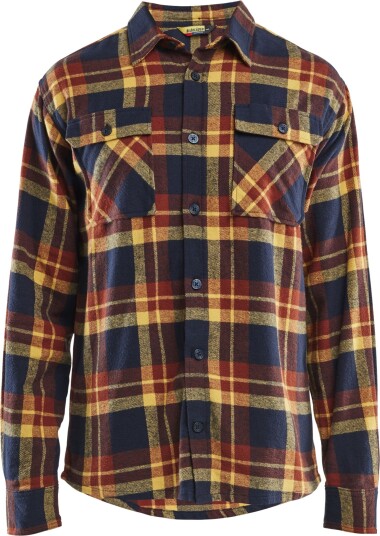 Blåkläder Skjorte 3288 Mørkerød/Marineblå 4XL