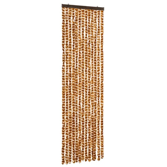 Vidaxl Insektsgardin Oker Og Hvit 56x185 Cm Chenille