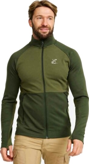 Revolutionrace Hill Fleece Dame Dusty Green 4XL Dame Overdeler Fleece & midlayers