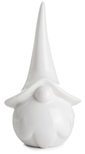Nisse hvit m/høy lue H:20cm