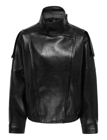 JDY Jdyraye Pu Oversized Bomber Jacket Pnt Black S JDY Jdyraye Pu Oversized Bomber Jacket Pnt Black S