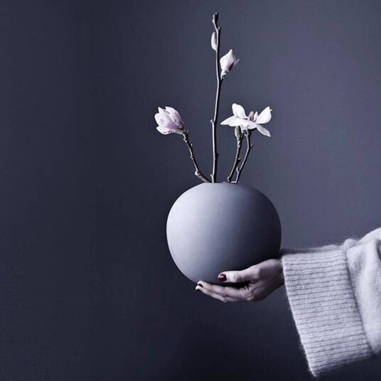 Cooee Design Ball vase grey 10 cm