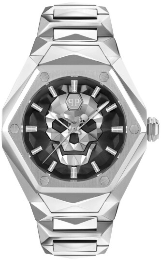 Philipp Plein Herreklokke PWPWA0624 The Skull Sort/Stål Philipp Plein Herreklokke PWPWA0624 The Skull Sort/Stål