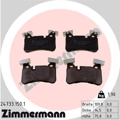Bremseklosser ZIMMERMANN 24733.150.1